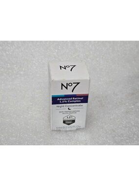 No7 Advanced Retinol 1.5% Complex Night Concentrate .1 oz Travel Size